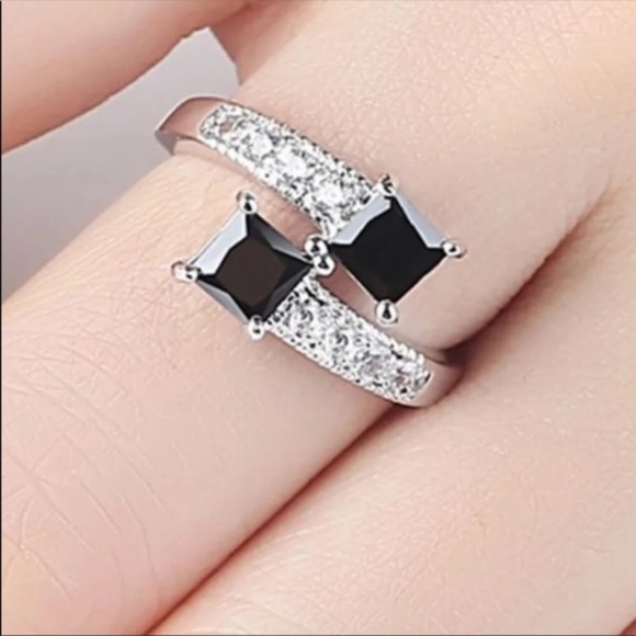 Jewelry - New Luxury Starry Star Black CZ Ring
